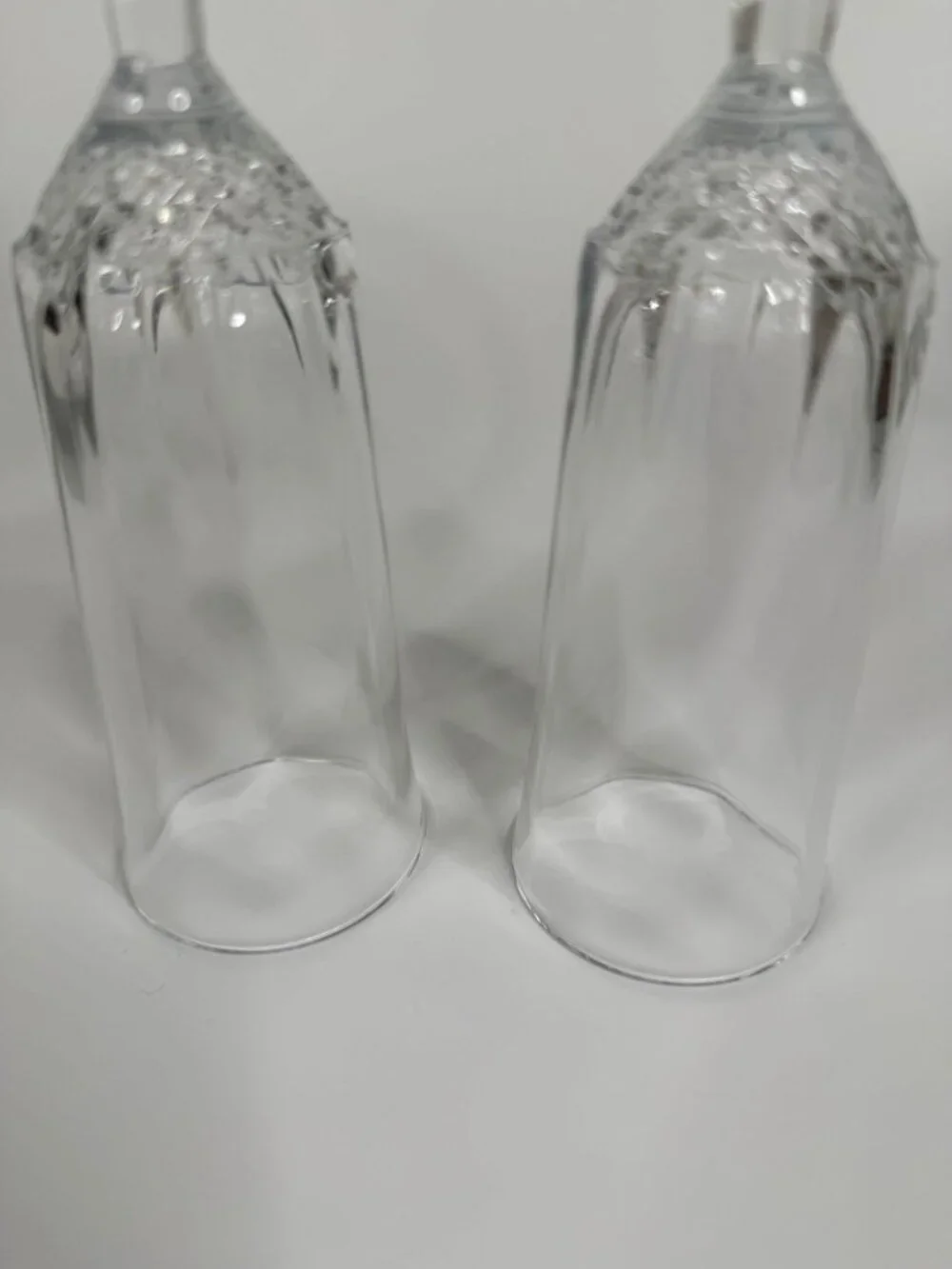 Vintage St. George Crystal American Heritage Champagne Flutes, 8.25